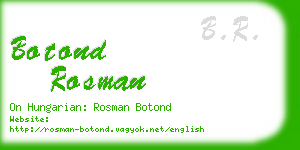 botond rosman business card